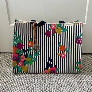 NWOT Spartina 449 Striped Floral Tote Bag